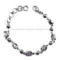 Bijoux en argent sterling 925 en pierres précieuses Rainbow Moonstone